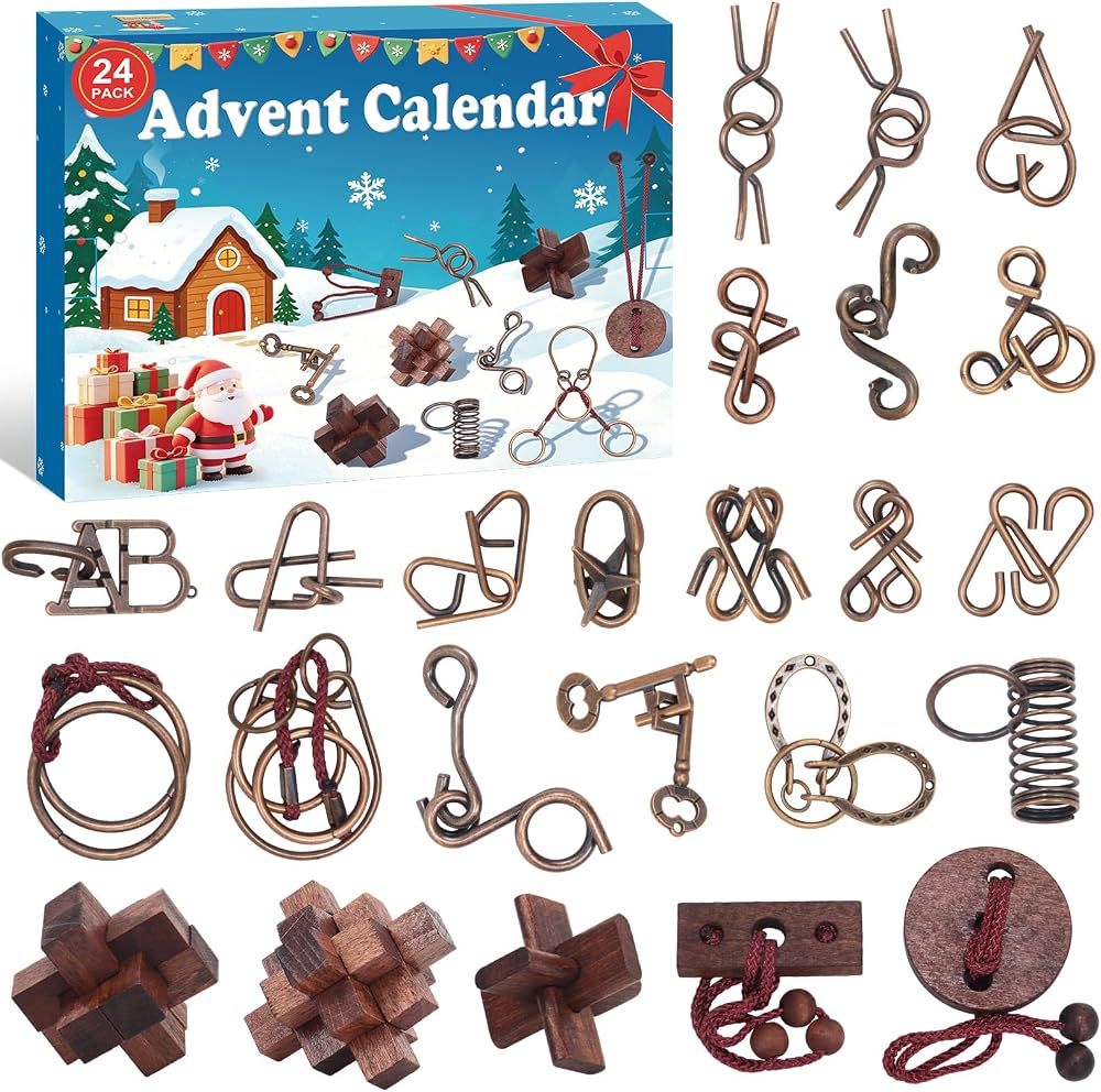 Adventskalender 2026 met puzzelspellen voor volwassenen