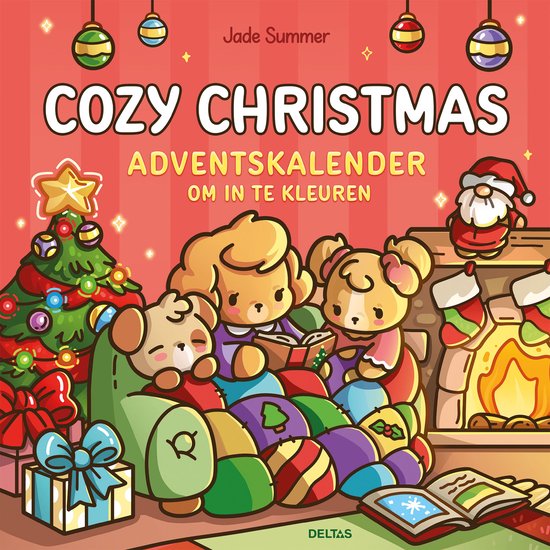 Cozy Christmas adventskalender om in te kleuren van Jade Summer