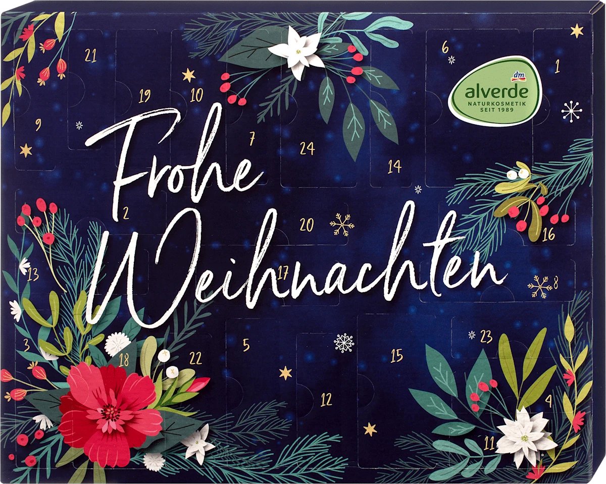 alverde adventskalender Frohe Weihnachten