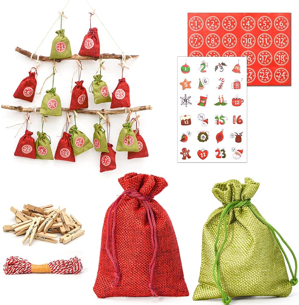 DuneDesign adventskalender om zelf te vullen: stoffen zakjes