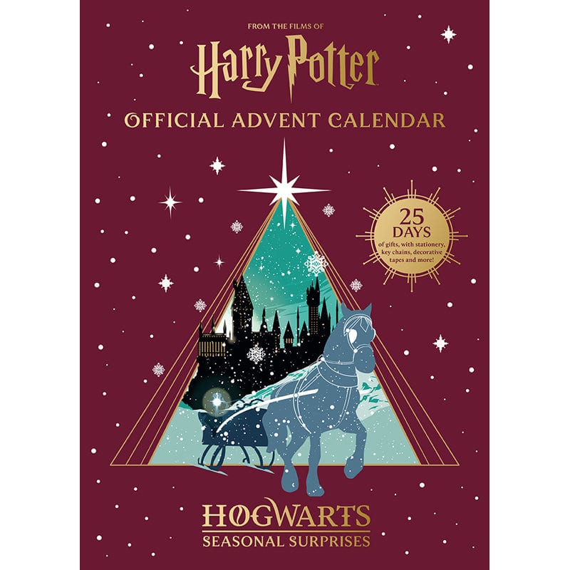 Harry Potter Official Advent Calendar Hogwarts Seasonal Surprises met Zweinstein en een paard met slee