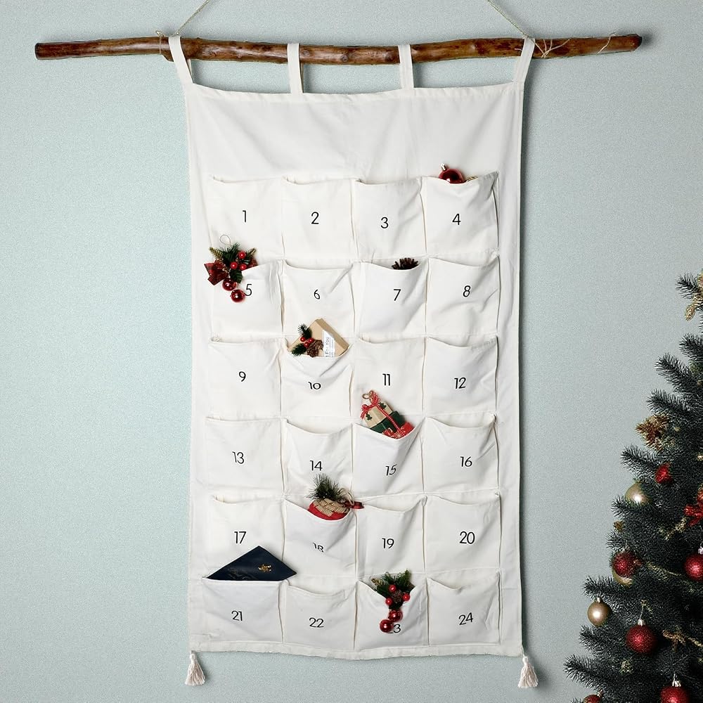 I LOVE MOM stoffen adventskalender om te vullen