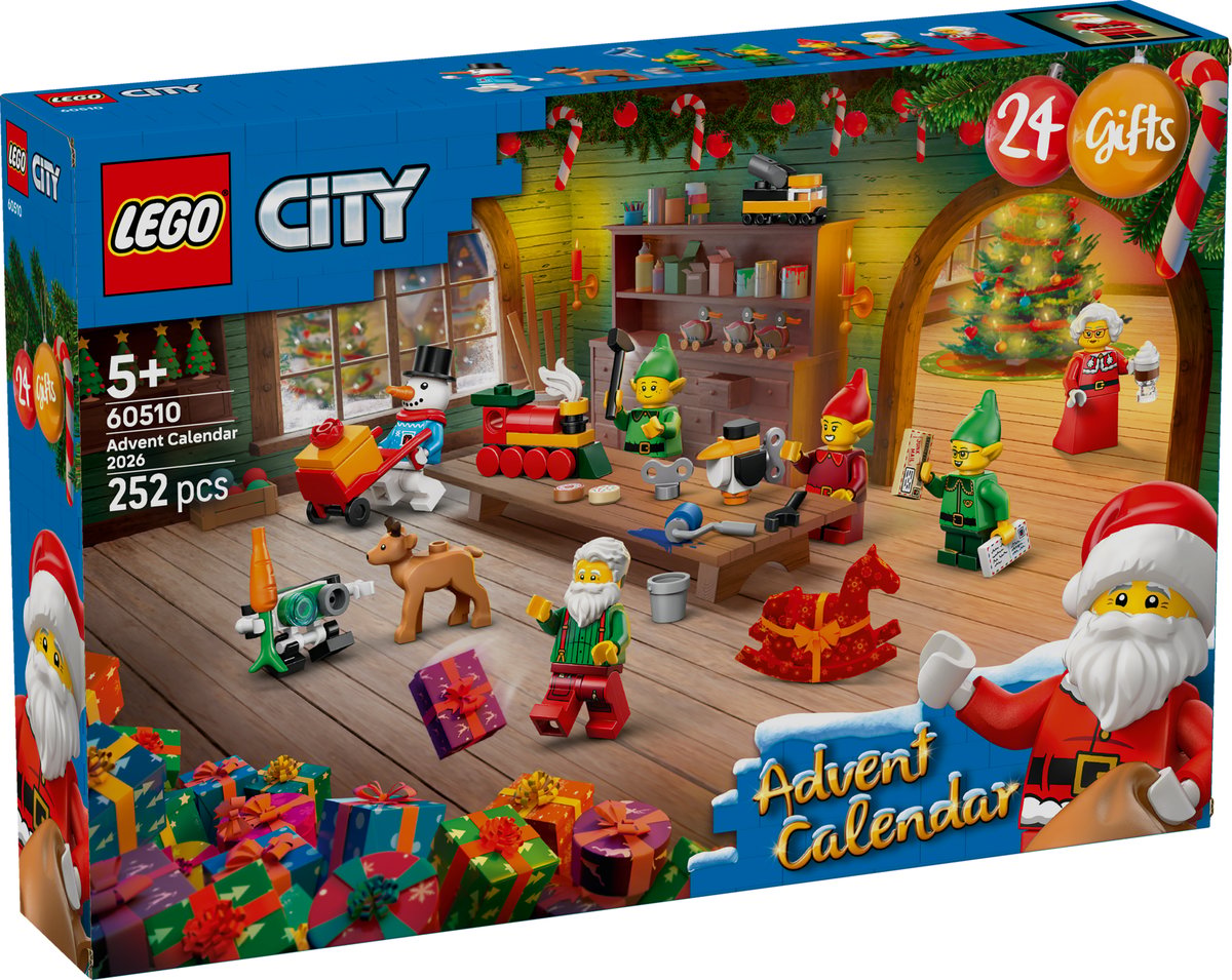 LEGO City adventskalender 2026 doos (60510)