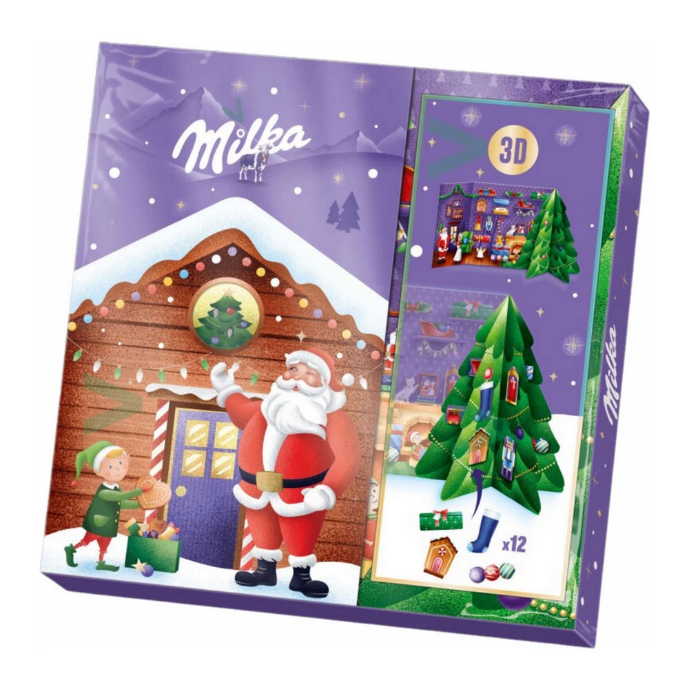 Milka 3D Knutsel adventskalender (163 g)