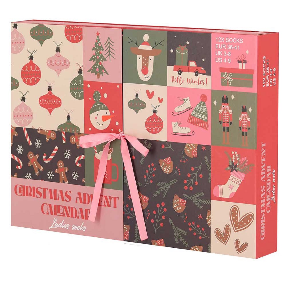 Morethansocks sokken-adventskalender dames: kerst