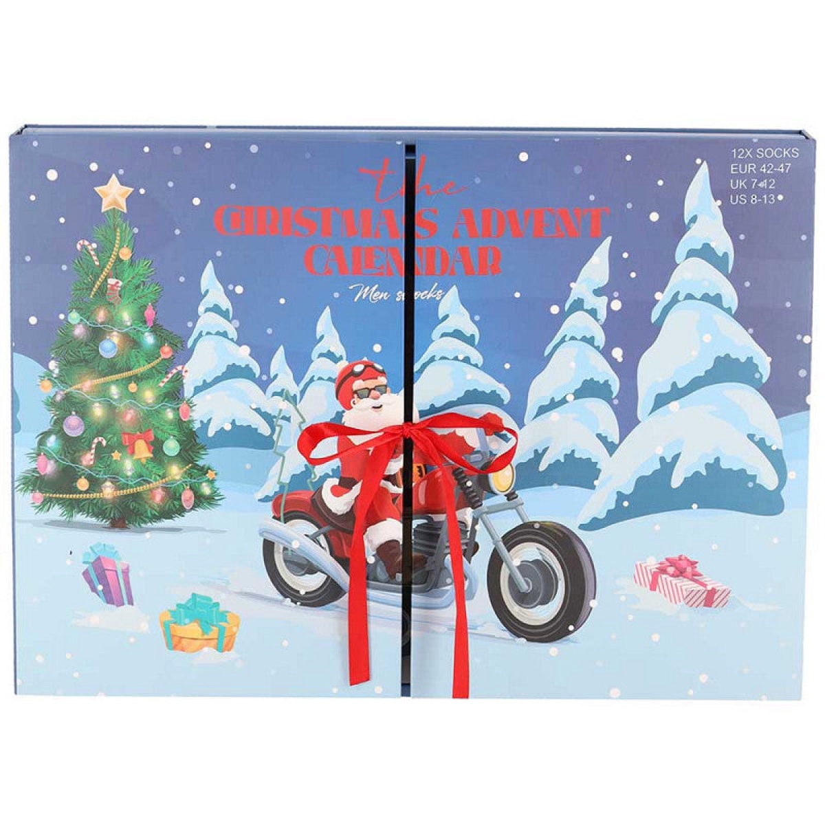 Morethansocks sokken-adventskalender heren: kerst