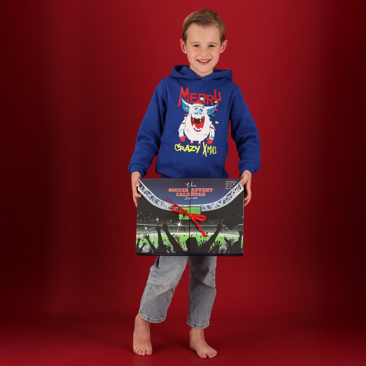 Morethansocks sokken-adventskalender jongens: voetbal