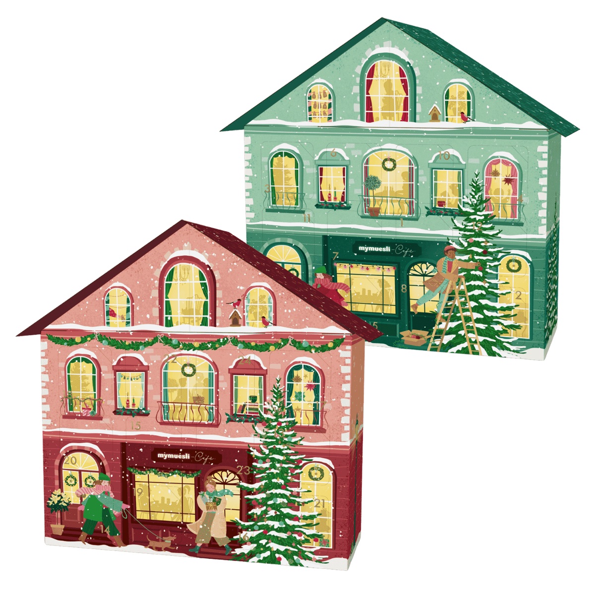 mymuesli adventskalenderset met twee kalenders