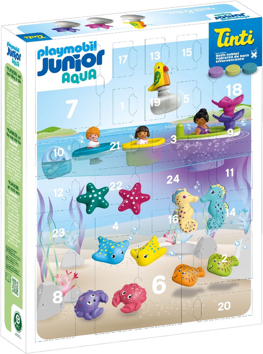 PLAYMOBIL Junior & Tinti Kleurrijke Badtijd adventskalender