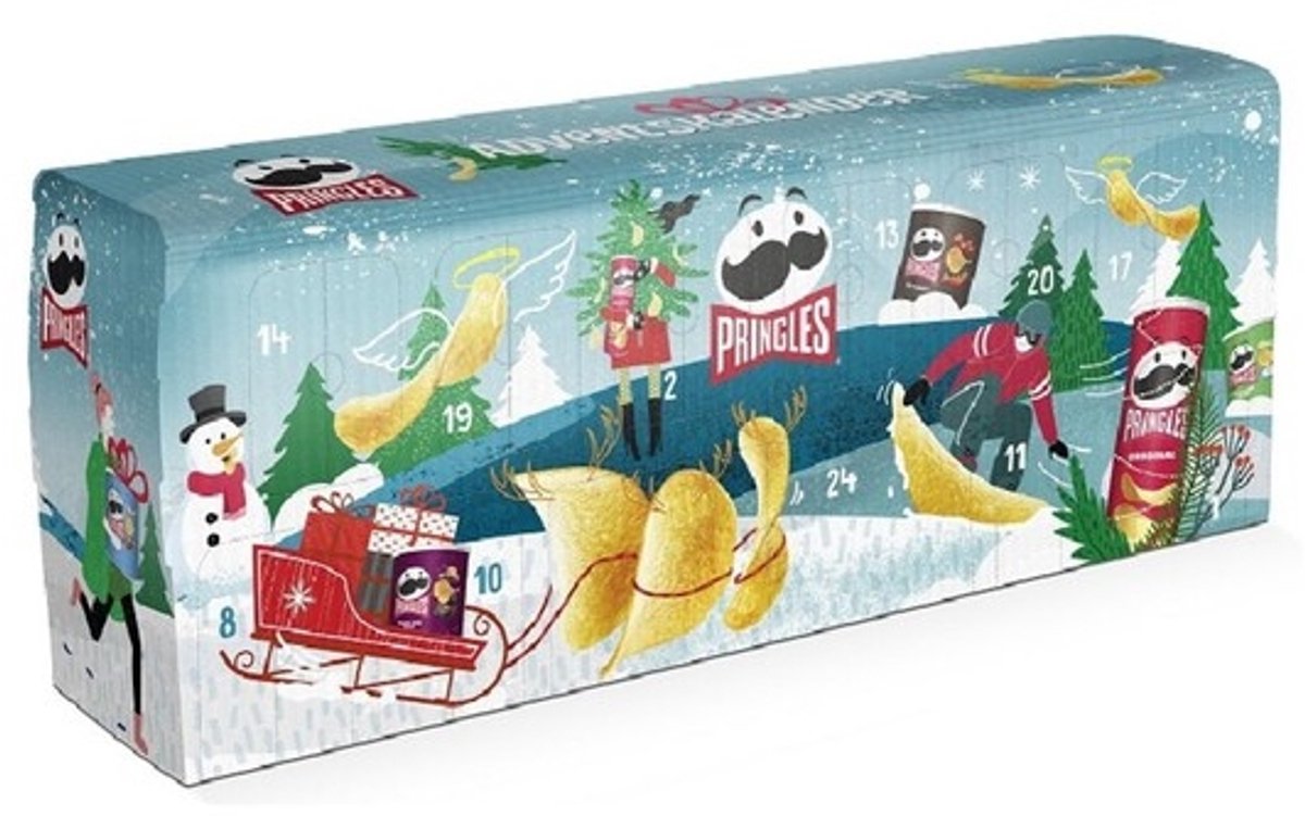 Pringles adventskalender lichtblauw (1085 g)