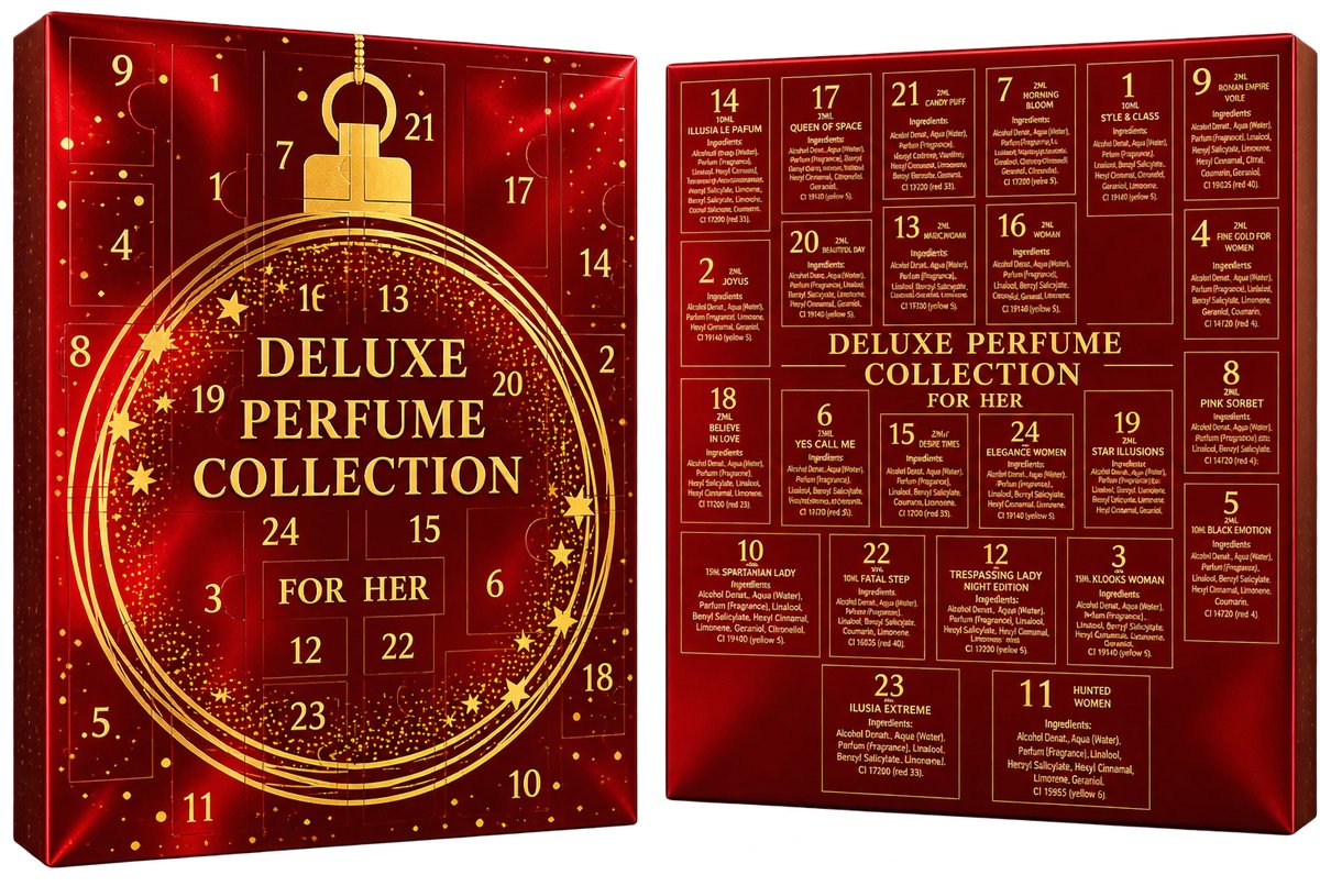 Real Time parfum-adventskalender Deluxe Perfume Collection for Her